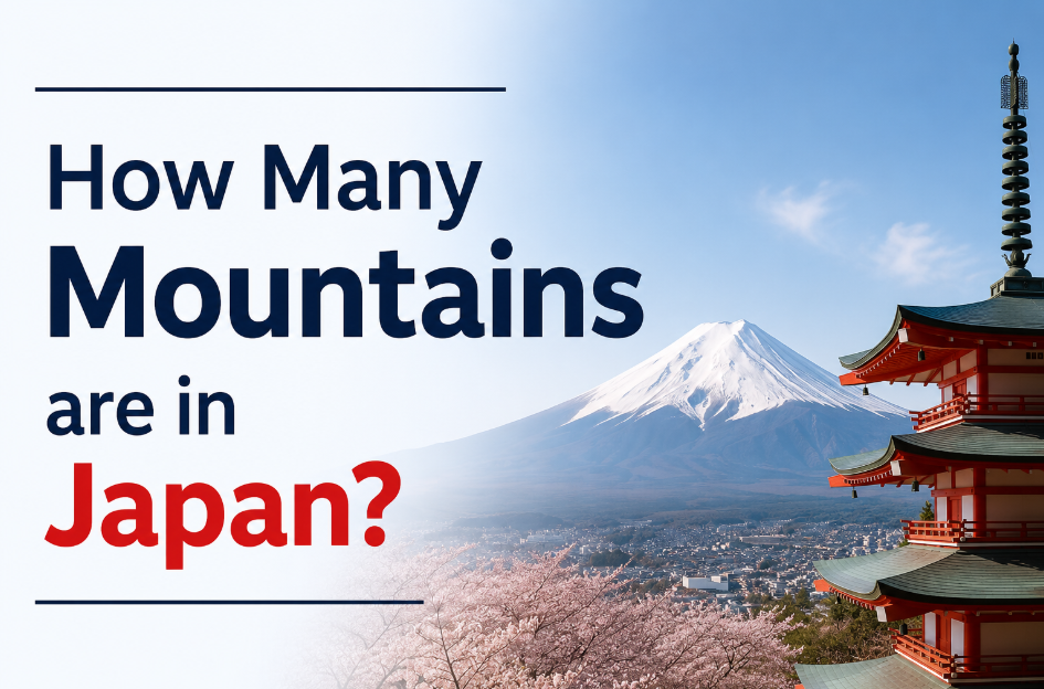how many mountains are in japan