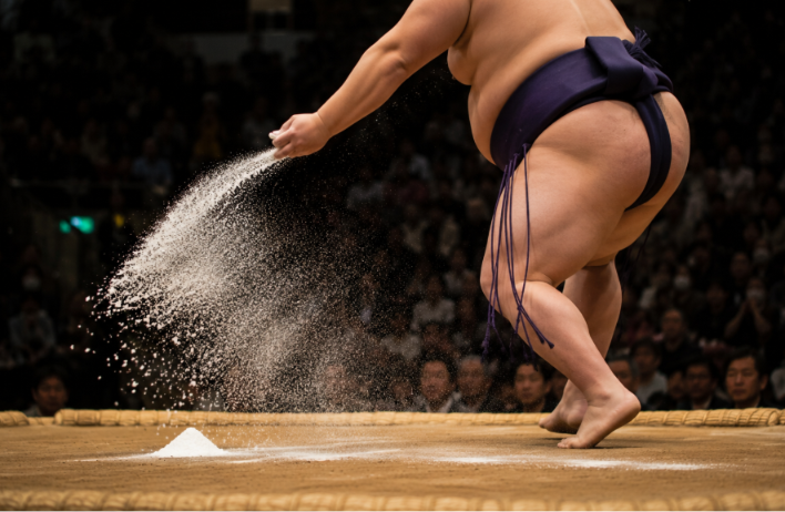 traditional ritual in sumo