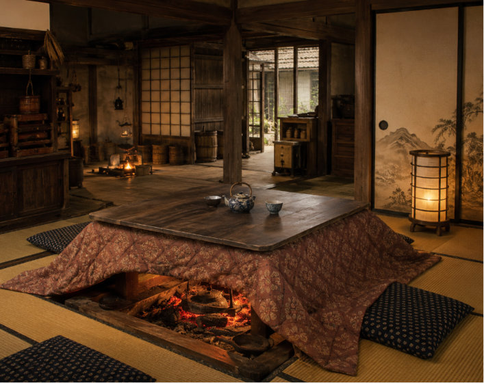 kotatsu with coal