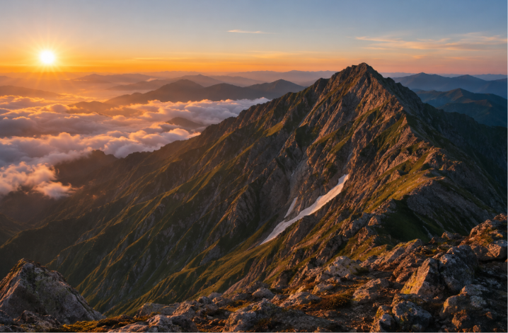 sunrise from mount kita