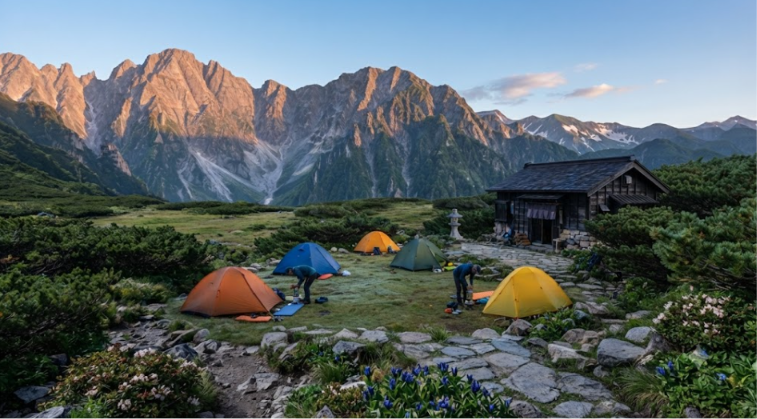Peaceful Mountain Campsite