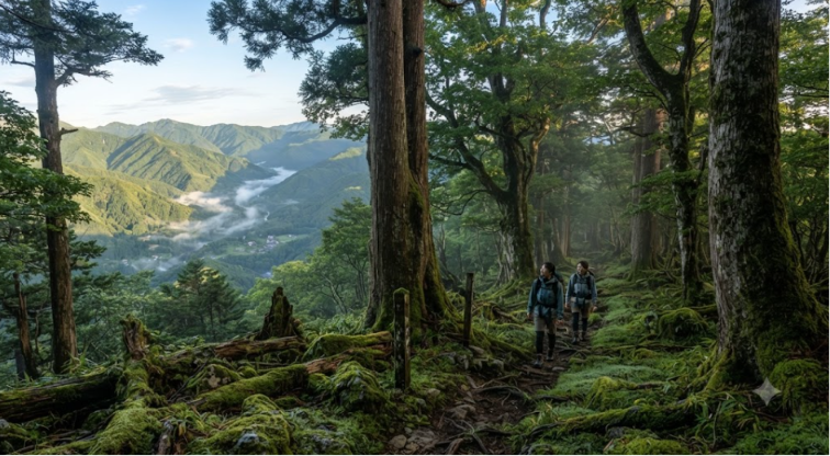 forest hiking