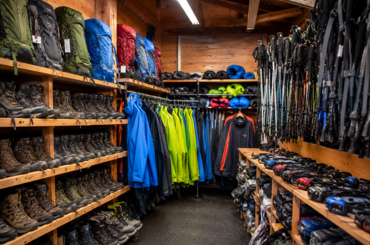 renting items for hiking