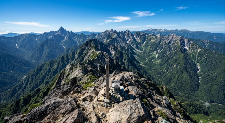 Sunrise Above Japan's High Mountains