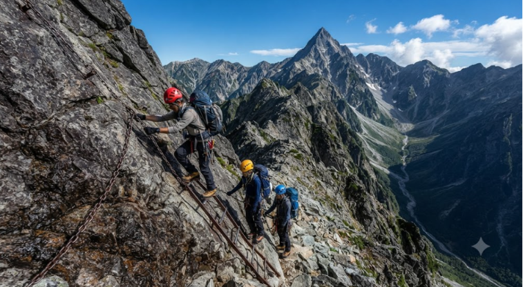 Chains Help Climbers Stay Safe