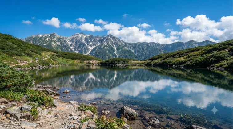Crystal Lake Reflects Mountain Beauty
