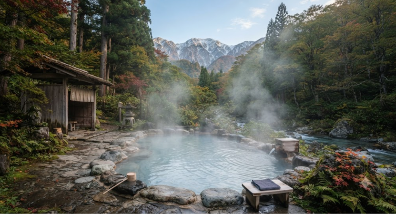 Relax After Hiking In Onsen