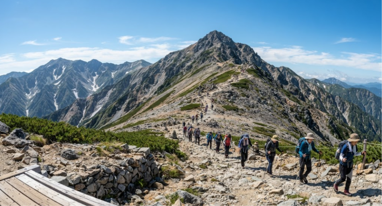 Trail Towards Mount Kengamine Summit 