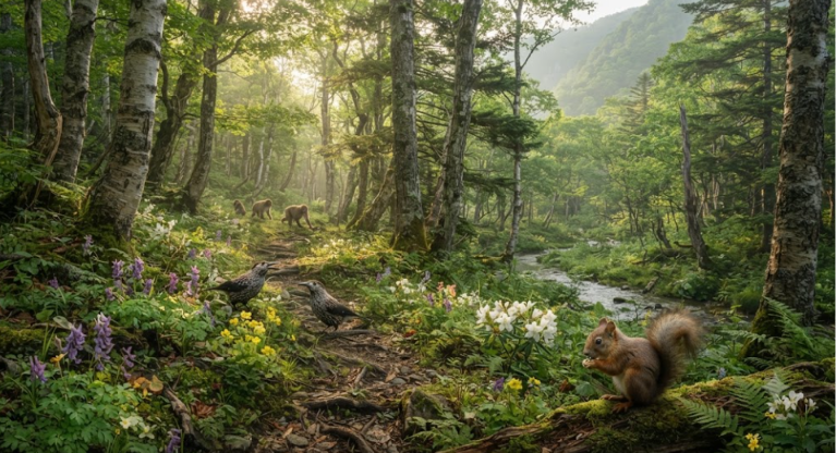 Nature And Wildlife Around Mountain