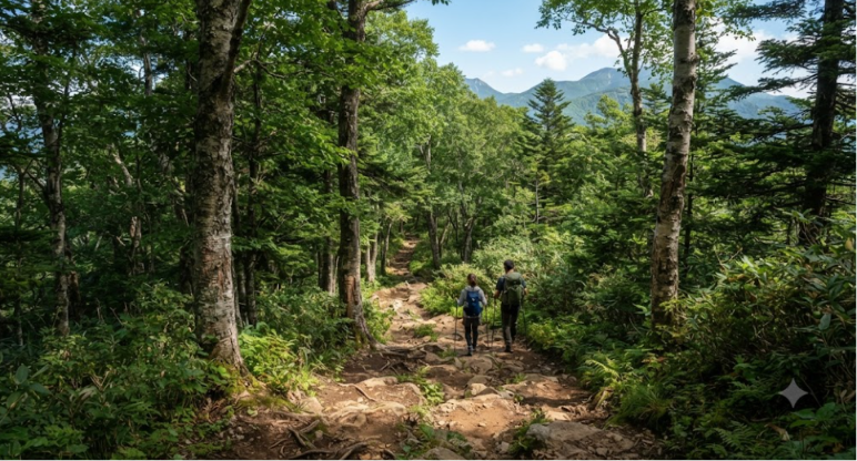Quiet Kutchan Forest Hiking Route