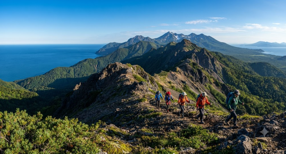 Remote Hiking Adventure Through Nature