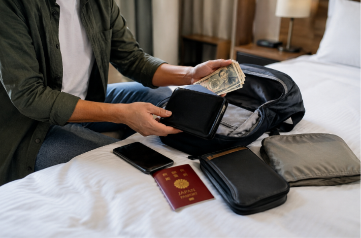 carrying cash