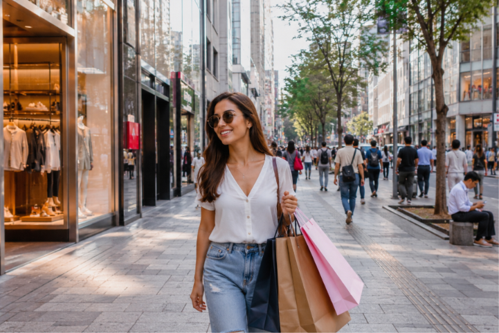 local street shopping