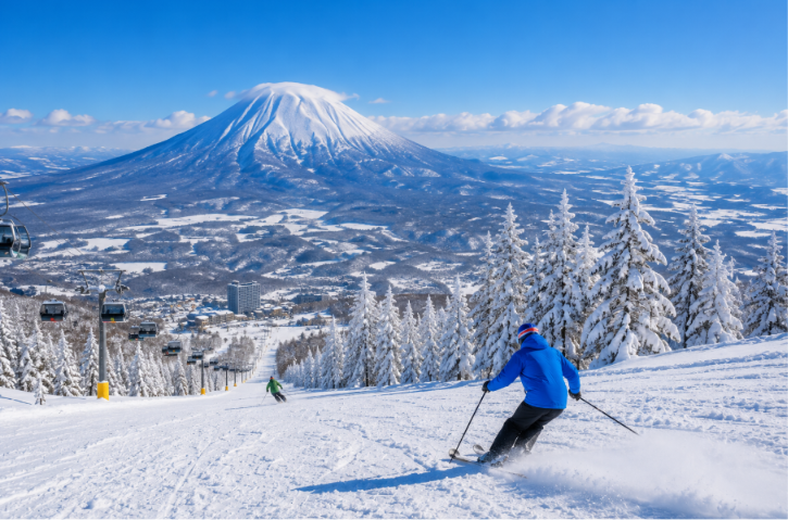 skiing