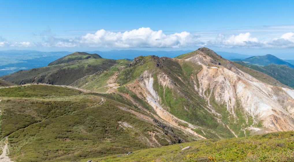 Hossho-zan and its volcanic landscape