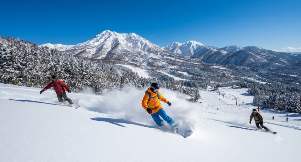 Exciting Snowboarding Adventure In Winter