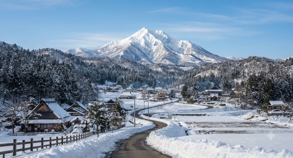 Peaceful Mountain Region In Japan
