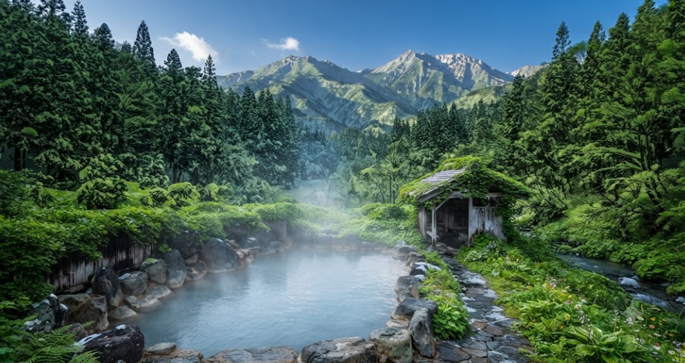 Peaceful Japanese Onsen Experience Awaits