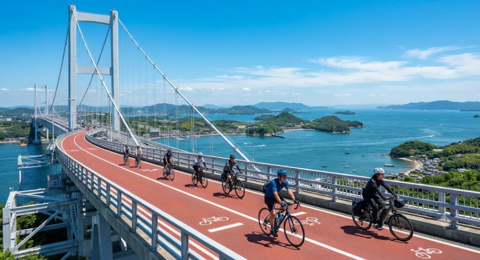 Cycling beside breathtaking ocean views