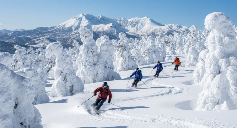 Discover magical Hakkoda snow monsters