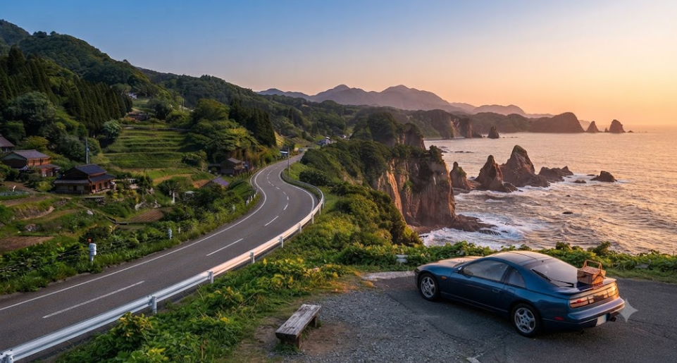 Scenic Route Along Beautiful Coast