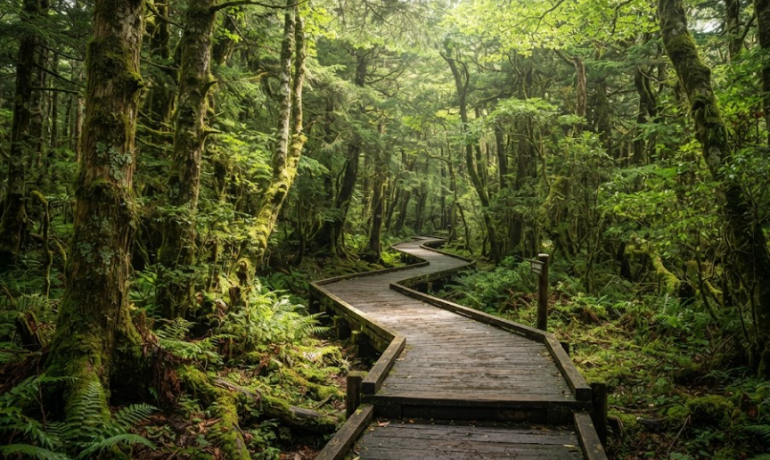 Walk Through Peaceful Forest Trails
