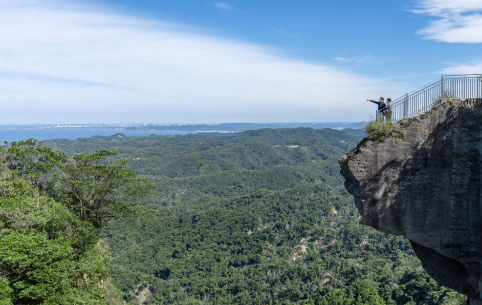 Mt. Nokogiri in Chiba, home to Japan's largest stone-carved Buddha