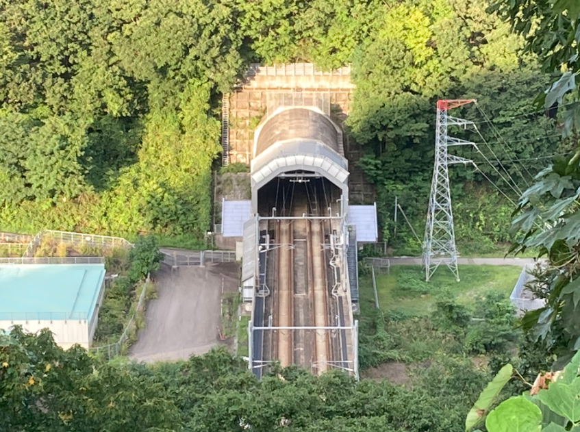 Western portal of the Hakkoda Tunnel on the Tohoku Shinkansen line