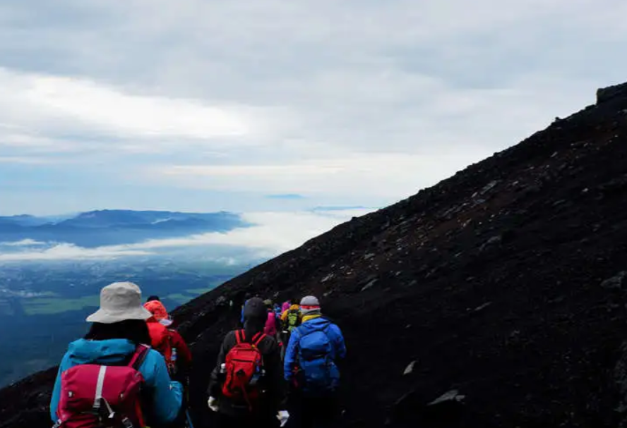 The route for the hike
