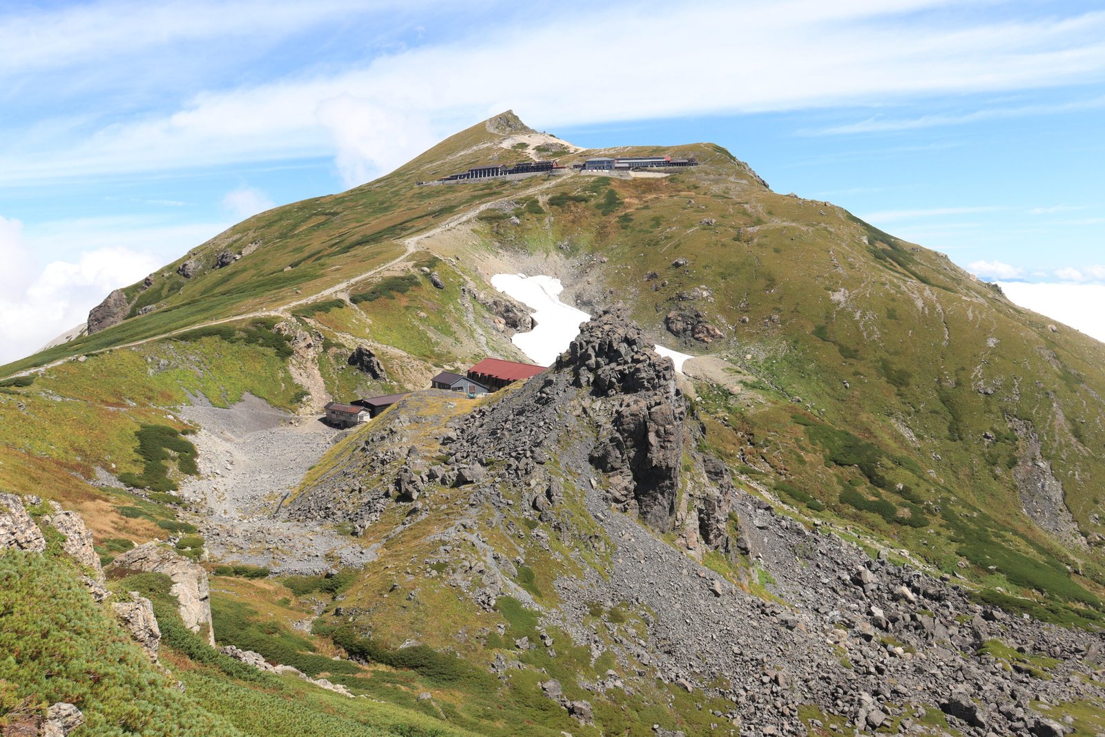 Mount Shirouma rising above the Northern Japan Alps in late summer