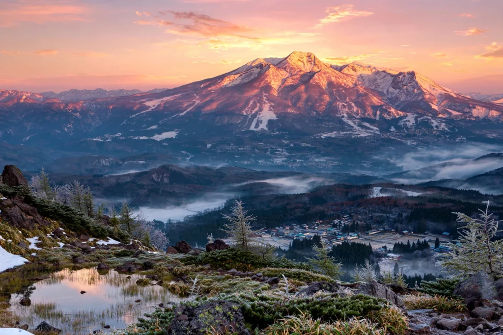 Mount Myoko at sunrise, Niigata, Japan