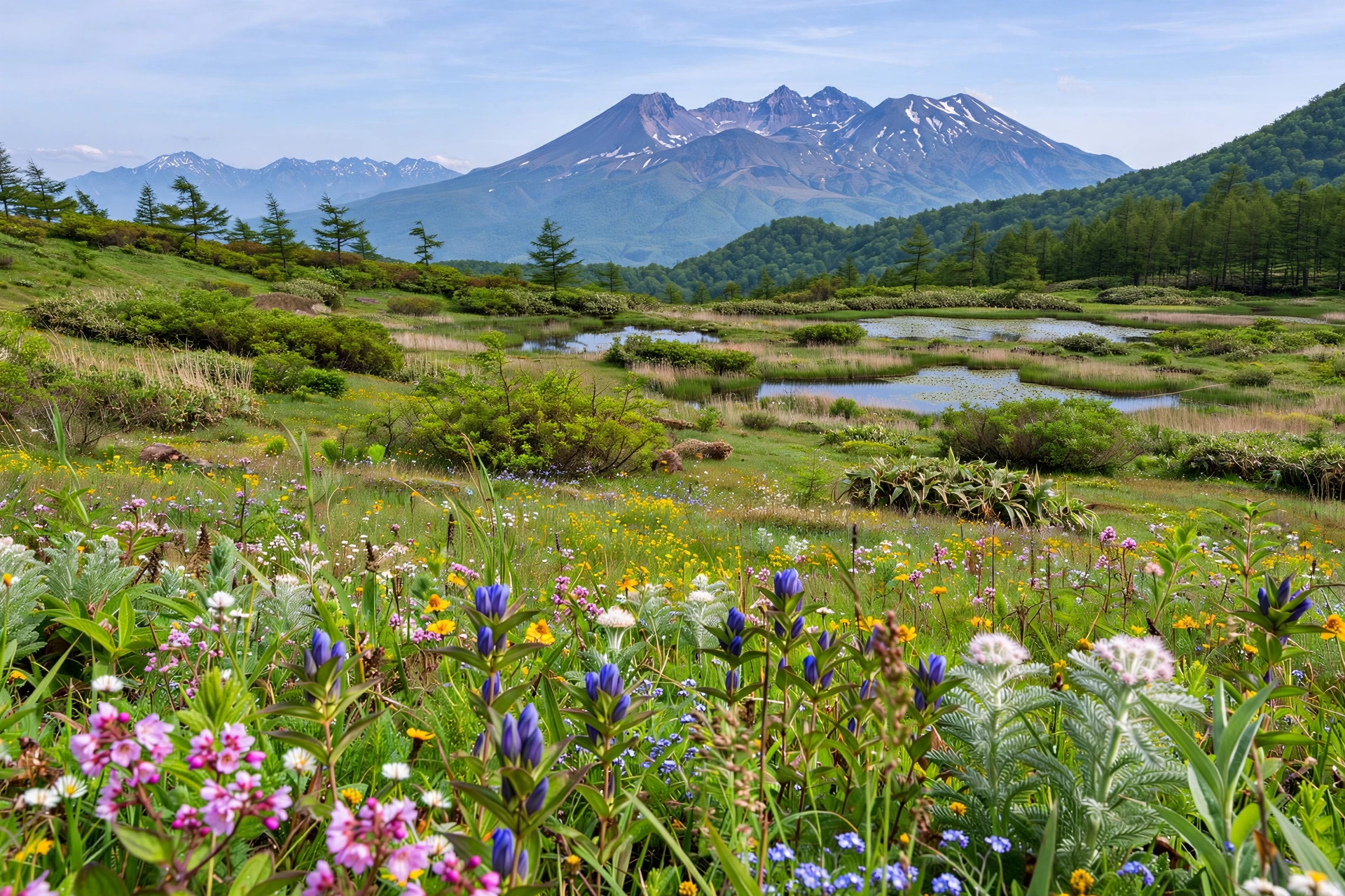 Beautiful natural scenery of Myoko Kogen, Japan
