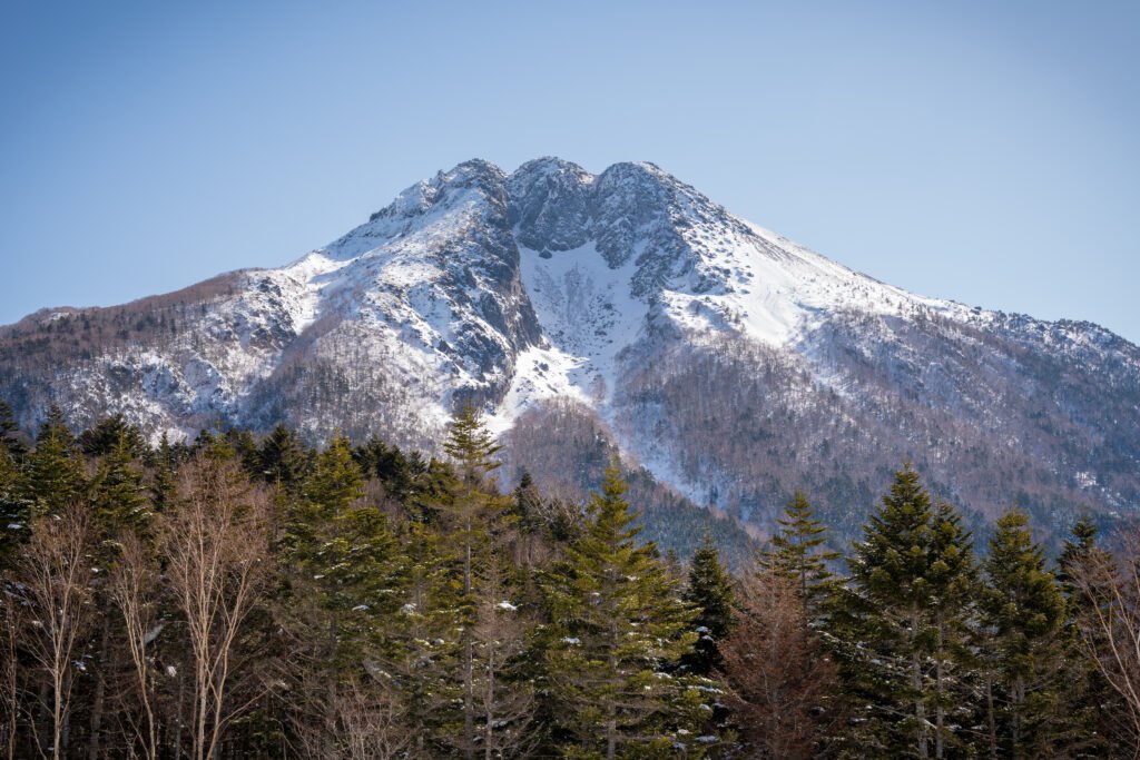 Mount Nikko-Shirane under a wide sky on the Tochigi and Gunma border